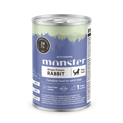 Monster Dog Single Rabbit 400g