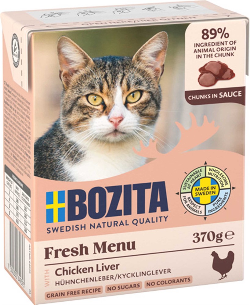 Bozita Katt, Kycklinglever, Sås, 370g