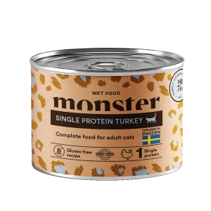 Monster Cat Adult Single Turkey 200g