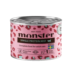 Monster Cat Adult Single Beef 200g
