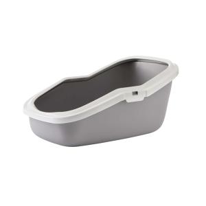 Savic Aseo Kattoalett med kant 56x39x27,5cm, Grå