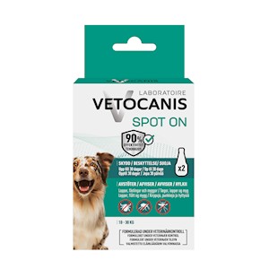 Vetocanis Anti-Parasit Spot-On Hund 10-30kg 2x3ml