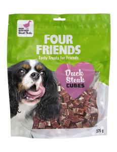 Four Friends Duck Steak Cubes 375g