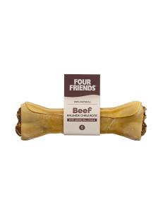 Four Friends Beef rawhide chew bone with bull pizzle 17 cm