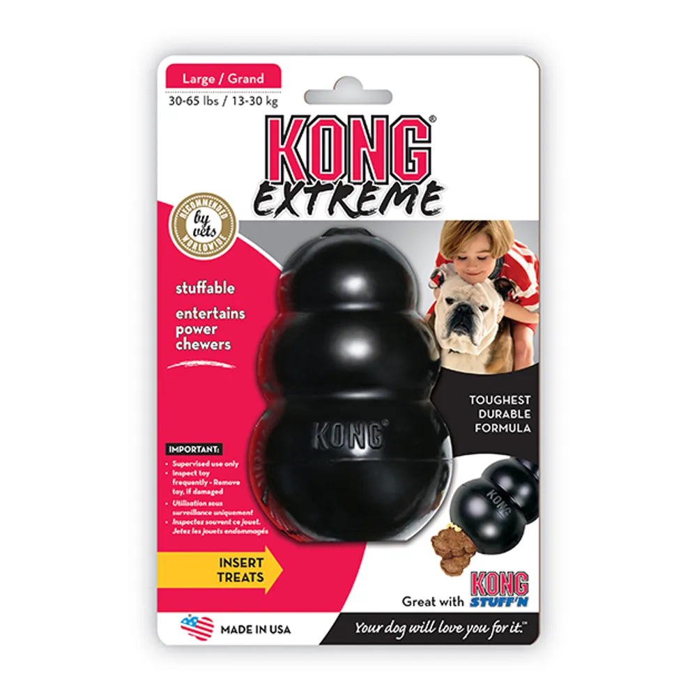 Kong Extreme Svart, L, 11x7cm
