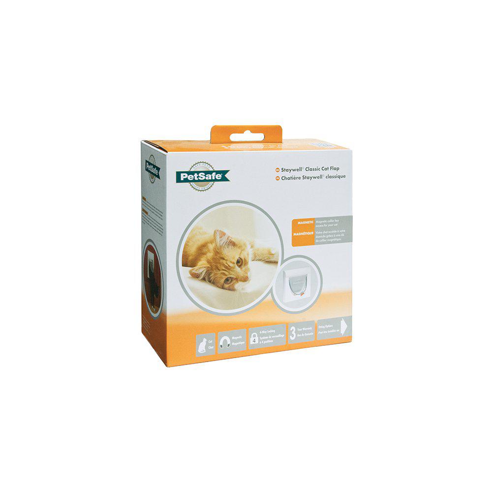 Kattdörr Magnet Vit 932 Med Expander