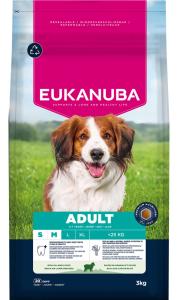 Eukanuba Adult Small/Medium Breed Lamm & Ris 3kg