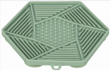 Lick'n'Snack platta med sugkopp, silikon, 17 cm, lime