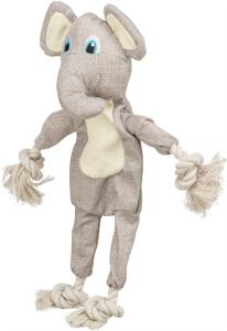 Trixie Elefant med rep, typ, 42cm