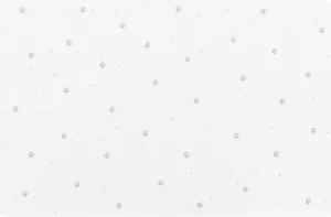 Matskålsunderlägg tasstryck, 44 × 28 cm, vit