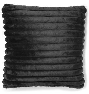 Stripy Cushion - Black 45x45cm