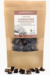 Naturligt Hundgodis Lammlever 80g
