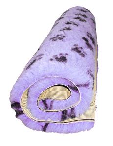 Lila fäll med tassar 75x100 cm