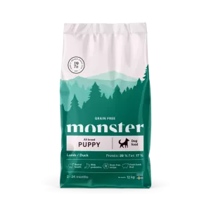 Monster Dog GF Puppy All Breed Lamb/Duck 12kg