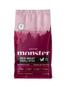 Monster Dog GF Ad Red Meat Small bites 12 kg