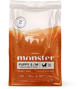 Monster Dog Orig. Puppy S/M Chick/Turkey 2kg