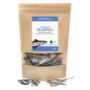 Tassa Fritt Naturligt Hundgodis Skarpsill 80g