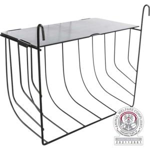 Trixie Höhäck, hängande, med lock, metall, 25x18x12cm, Svart