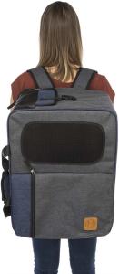 Trixie Ryggsäck Tara 2in1 25x38x50cm Grå/blå