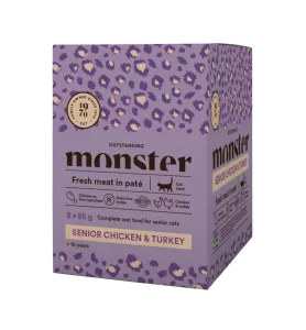 Monster Senior Chicken/Turkey 8x85g