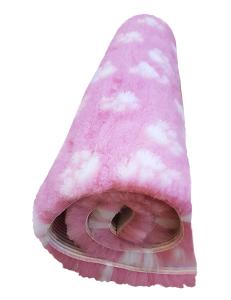 Vetbedd, Rosa m Tassar 75x75cm