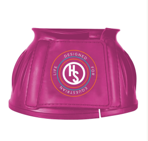 Hansbo Sport Gummiboots m Kardborre Rosa M