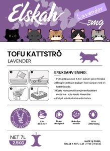 Elskah Kattströ Tofu Lavender 2,5kg (7L)