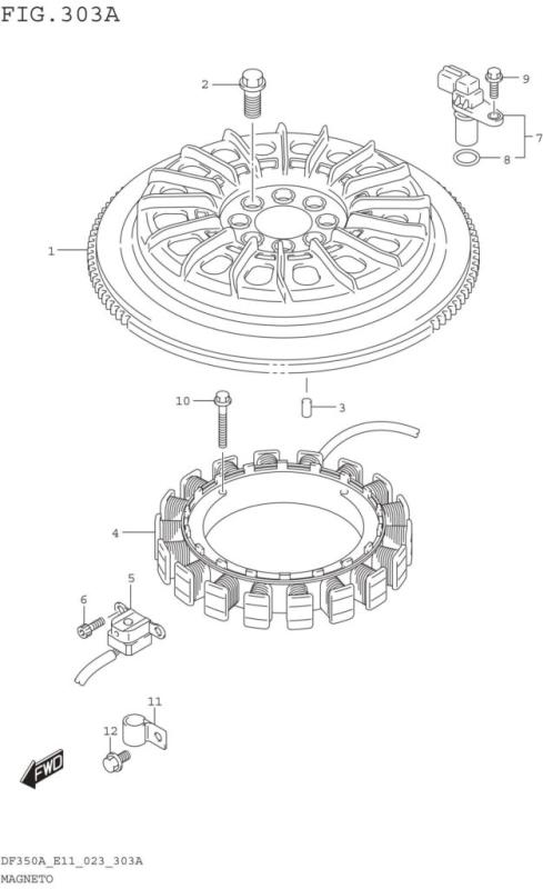 Bult svänghjul Suzuki