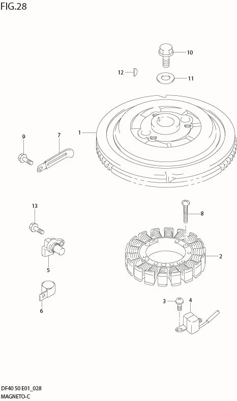 Bricka svänghjulsbult Suzuki