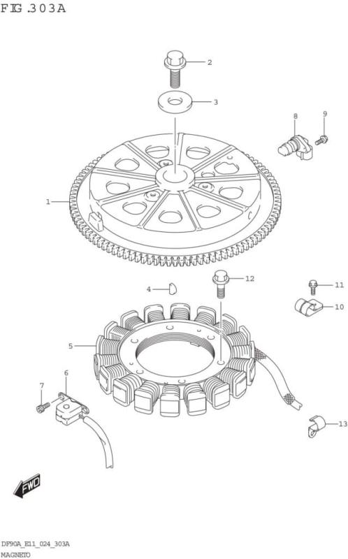 Bricka svänghjulsbult Suzuki