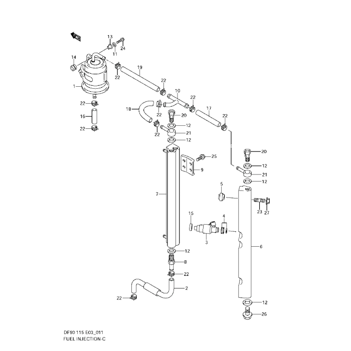 Anslutning bränsle Suzuki