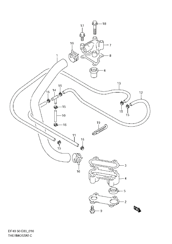 Slang termostat Suzuki