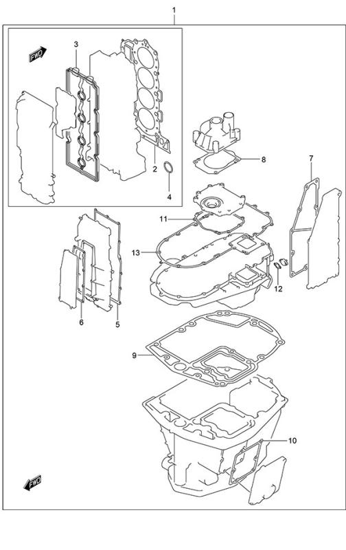 Packning kylning ventilkåpa Suzuki