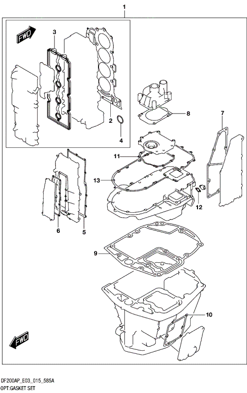 Motorpackningssats Suzuki