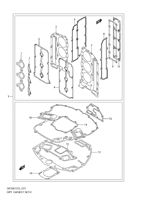 Motorpackningssats Suzuki