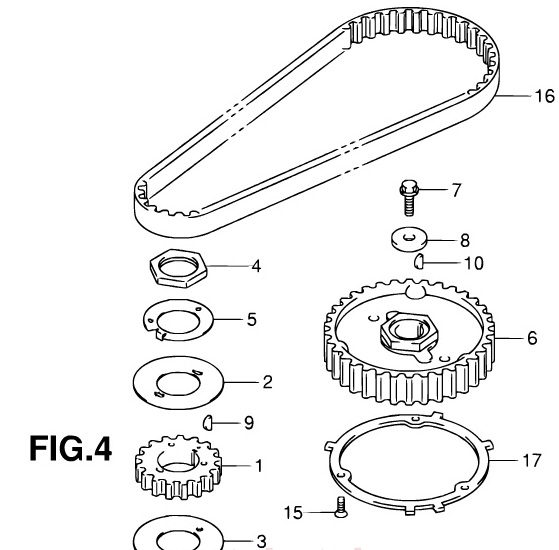 Mutter remskiva Suzuki