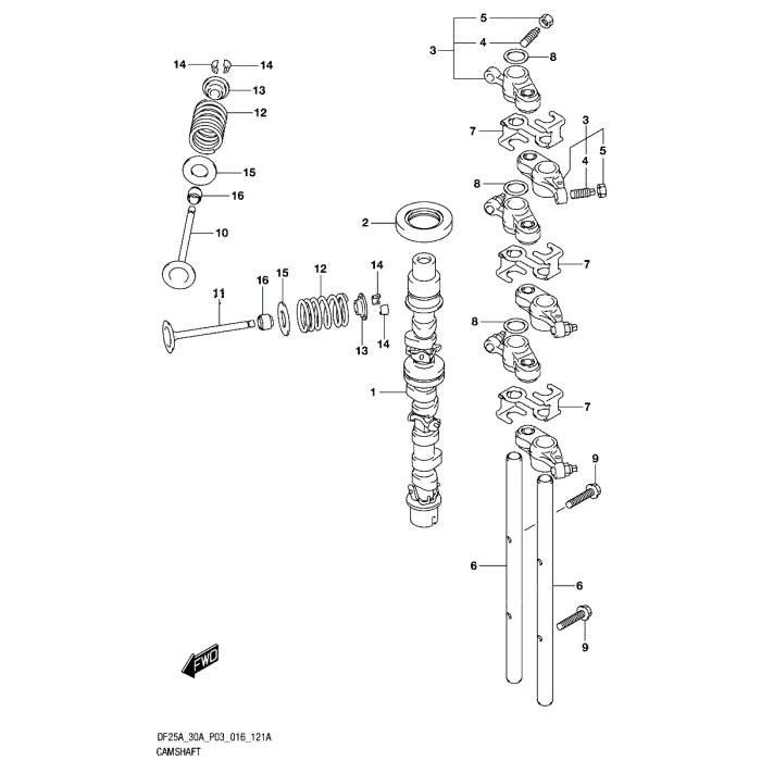 Justerskruv kamvippa Suzuki