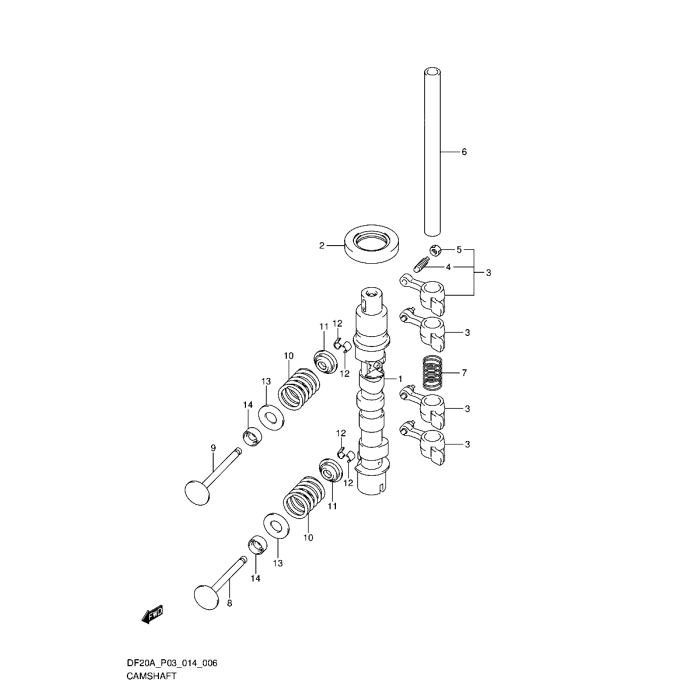 Fjäder kamvippor Suzuki