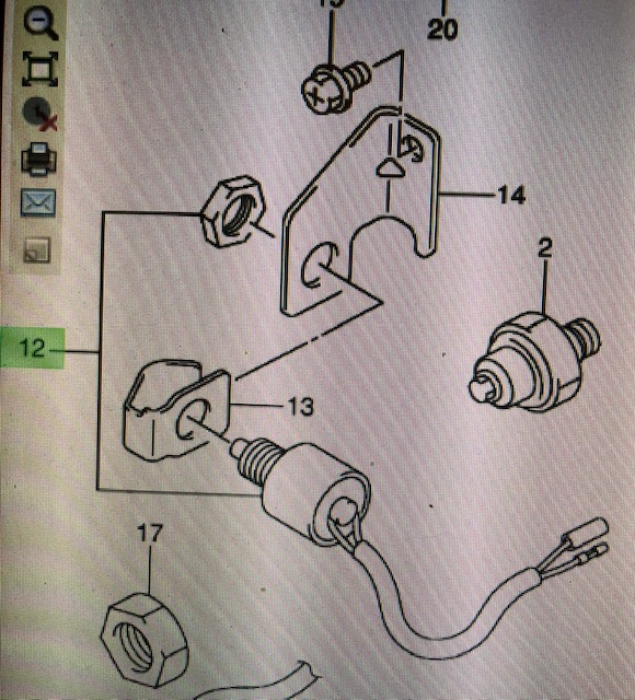 Neutralströmbrytare Suzuki