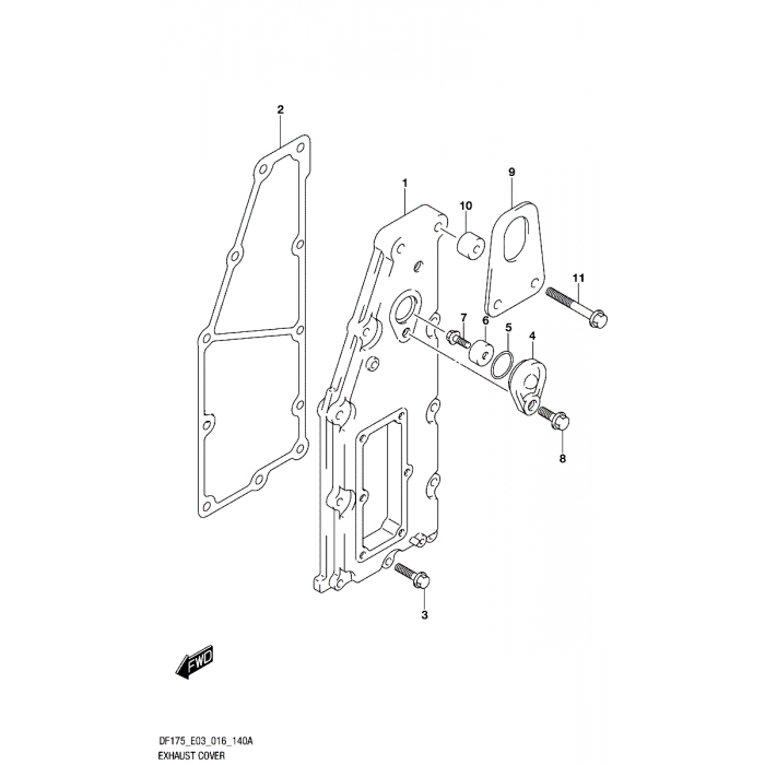 Packning avgaskylplatta Suzuki