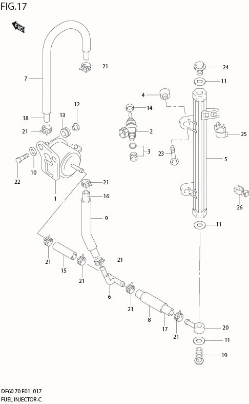 Tätning bränslekoppling Suzuki