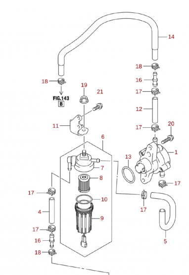 Anslutning bränsle Suzuki