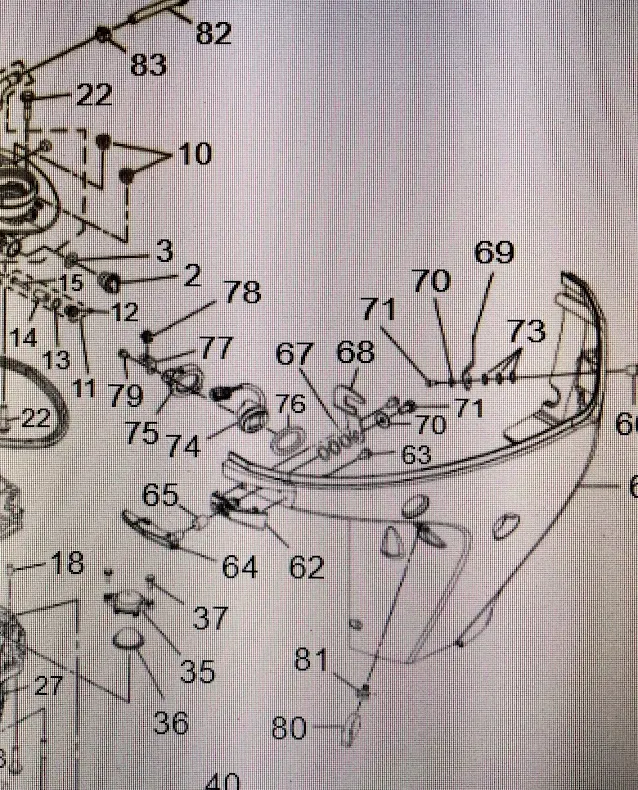 Hållare trimknapp Tohatsu