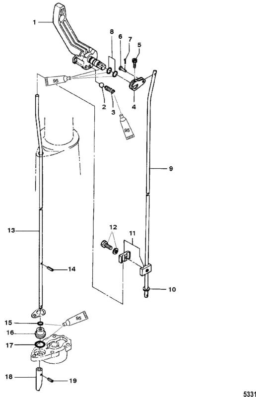 Växelstång Mercury