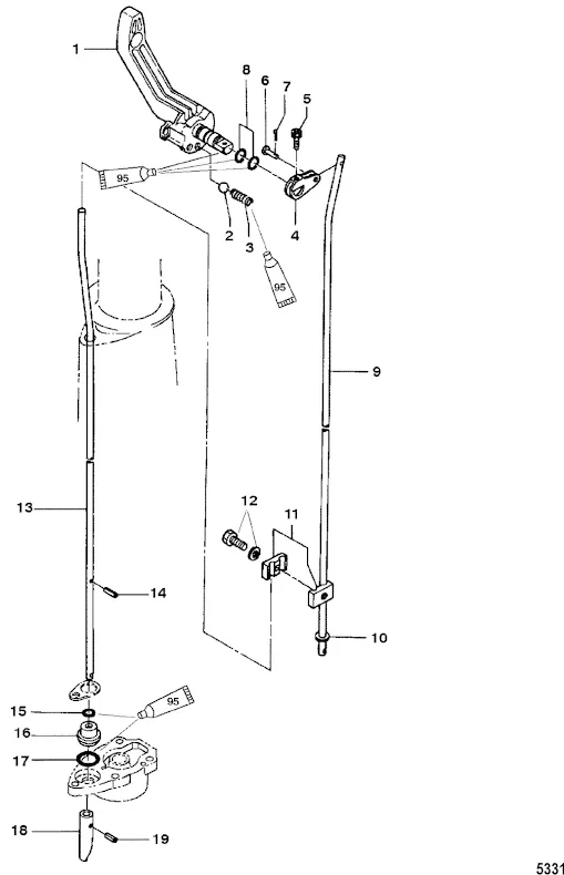 Växelstång Mercury