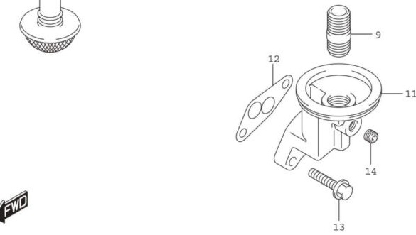 Packning oljefilterhållare Suzuki