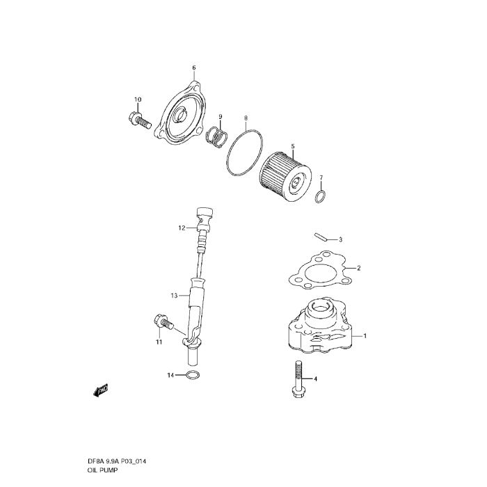 Packning oljepump Suzuki