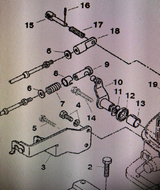 Reglagekabelanslutning Mercury
