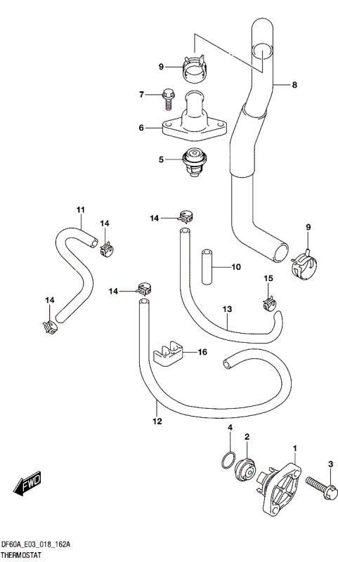 Termostattillbehör Suzuki