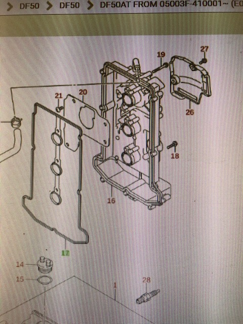 Ventilkåpspackning Suzuki